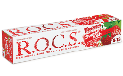 R.O.C.S Teens Sweet rush toothpaste with wild strawberry flavor
